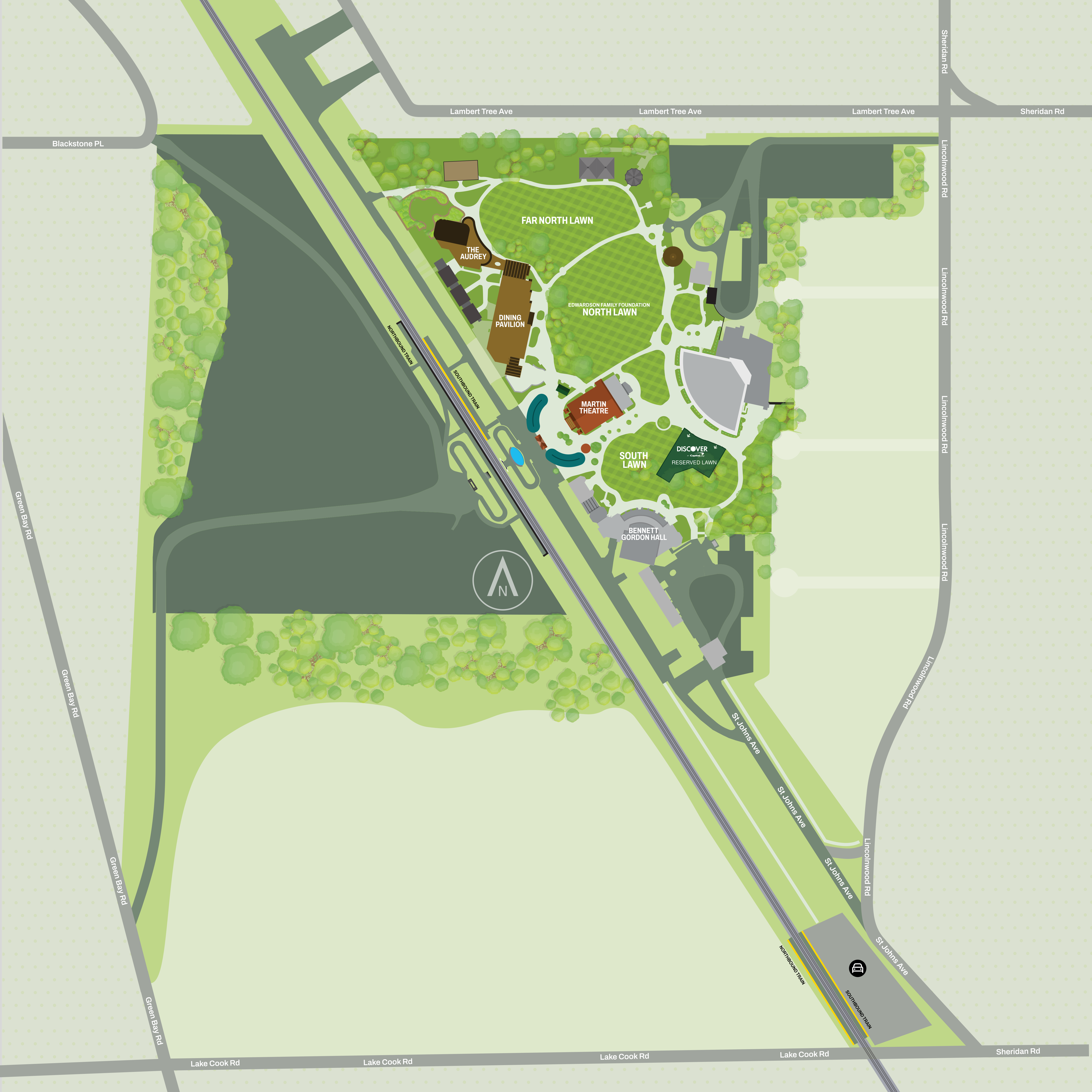 Ravinia park map